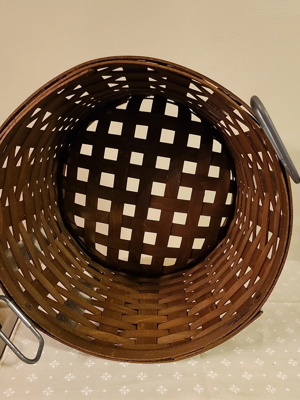 Longaberger Dark Brown Medium Bushel Basket